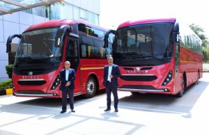 VECV luxury intercity bus