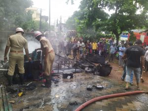 Okinawa EV dealership catches fire in Mangalore